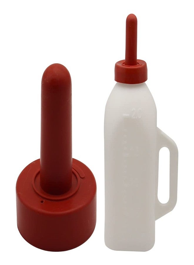 MODUODUO Calf Bottle with a Replacement Nipple 2.11 Quart Milk Feeder Nursing Feeding Bottle - Image 1